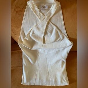 Women’s new without tags Ann Taylor Loft sleeveless top - ivory size L